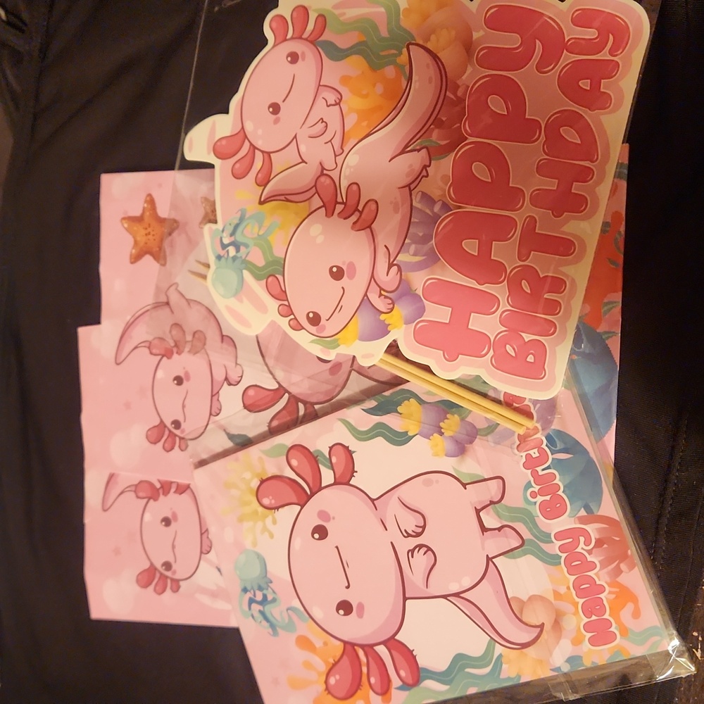 Axolotl Happy Birthday Supplies